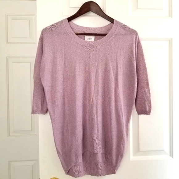 SOLD 🤯WILFRED Aritzia Balzac Lilac Sweater XS - Picture 3 of 11